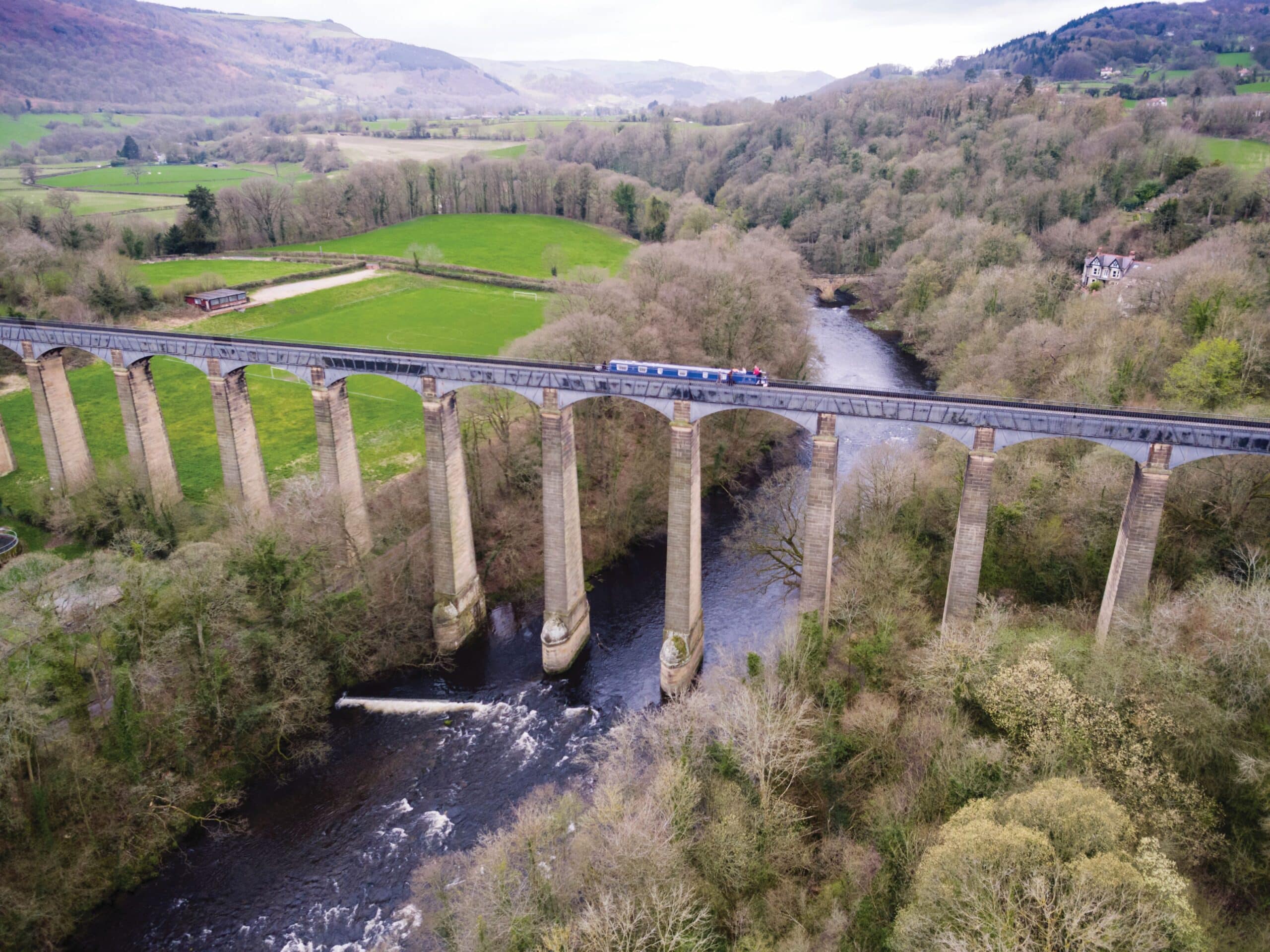 Pontcysyllte Aqueduct on the Llangollen Canal in North Wales