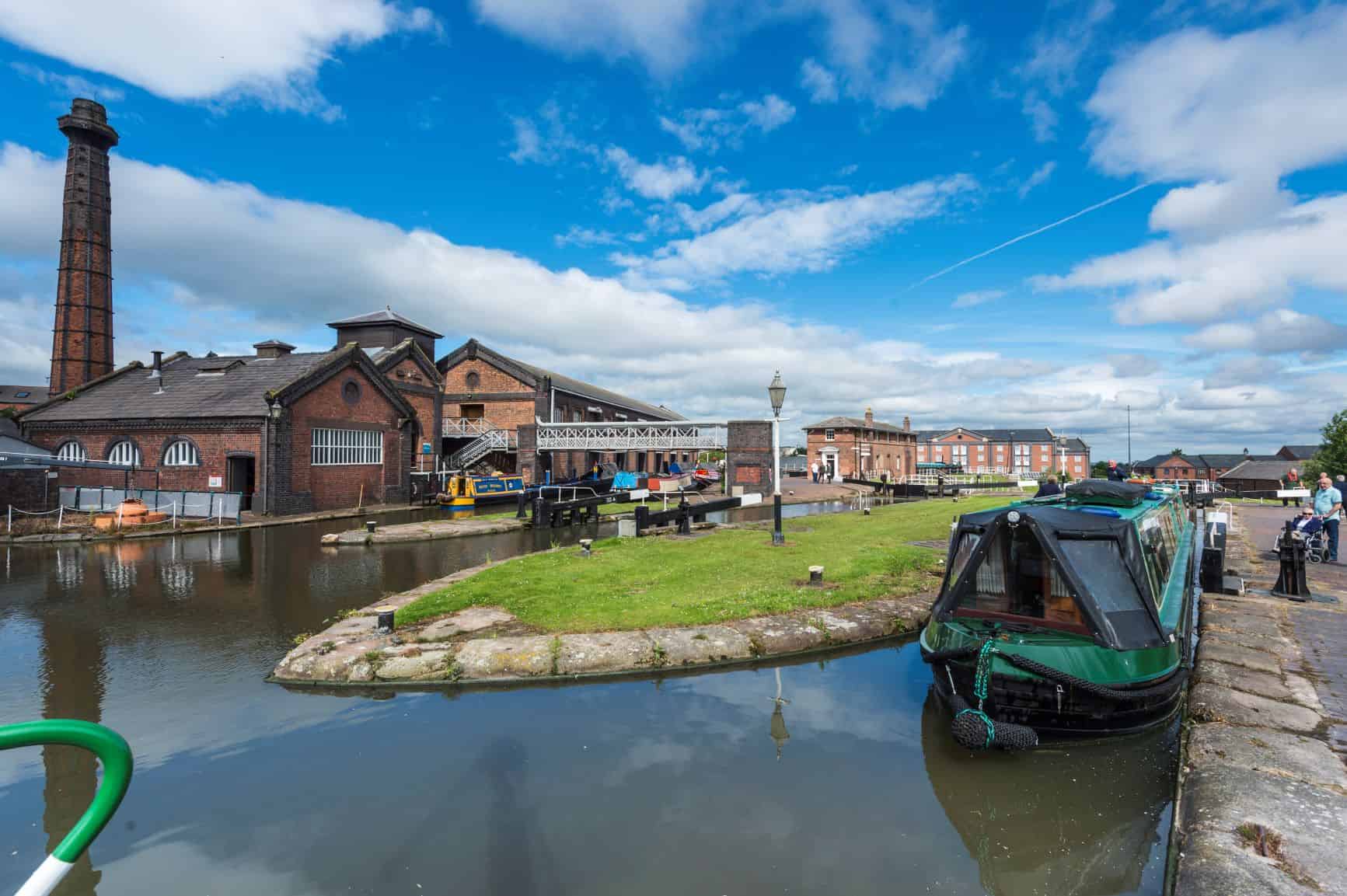 Historic boats at National Waterways Museum Ellesmere Port