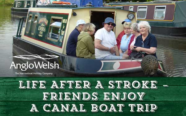 Life after a stroke – Friends enjoy a canal boat trip