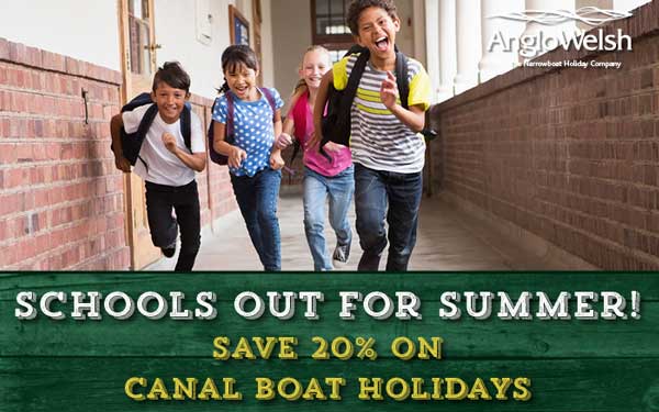 Schools Out for Summer! Save 20% on Canal Boat Holidays