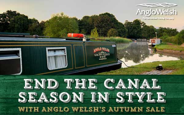 End the canal season in perfect style with Anglo Welsh’s fantastic Autumn Sale