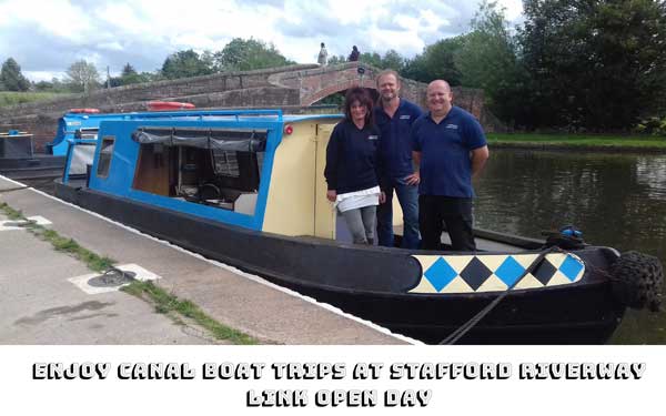 Enjoy canal trips at the Stafford riverway link open day