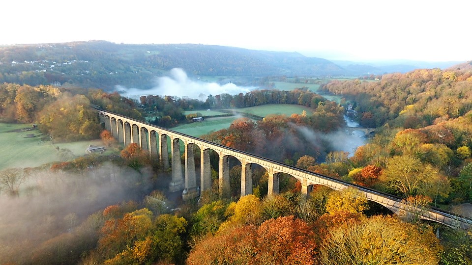 Take a boat trip across the Pontcysyllte Aqueduct in North Wales