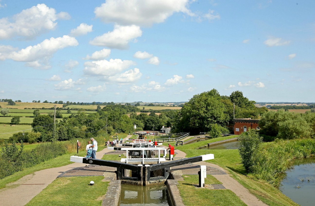 Visit Foxton locks on a canal boat holiday