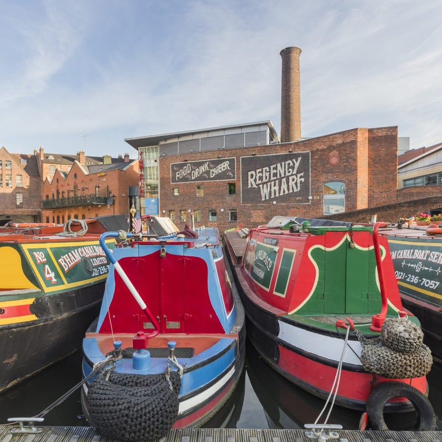 Visit Birmingham on a canal boat holiday