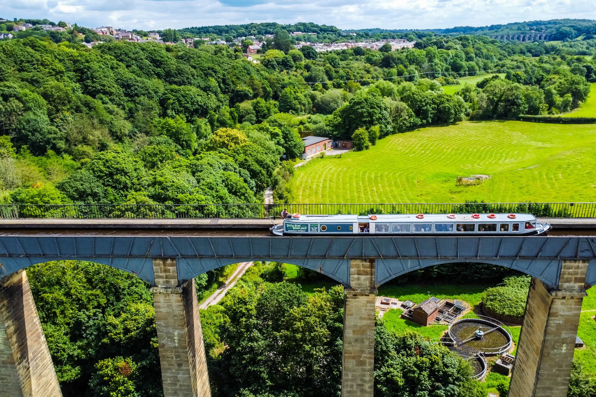 Boat trips across the Pontcysyllte Aqueduct in North Wales